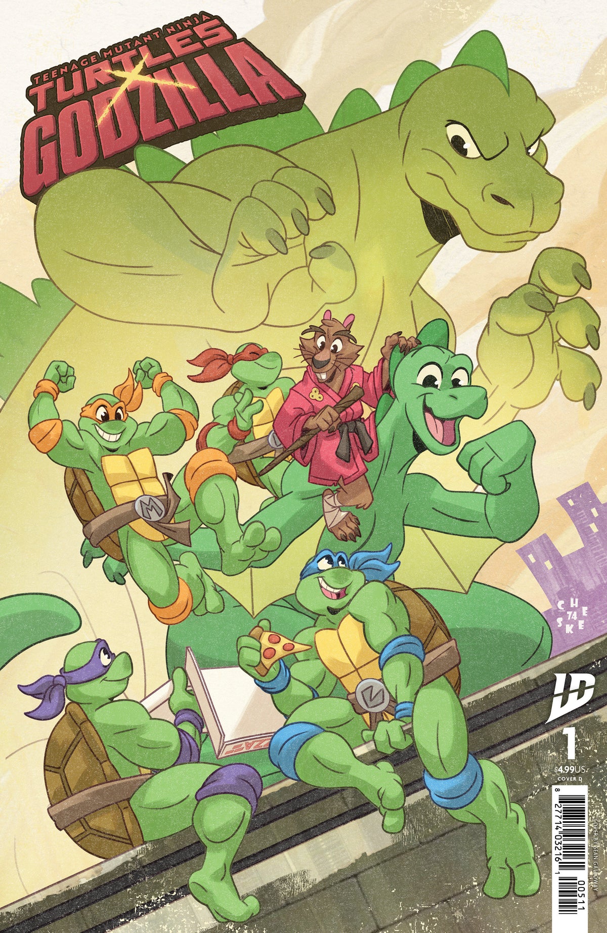 Teenage Mutant Ninja Turtles X Godzilla #1 Variant D (Galloway) (HIBACHI)