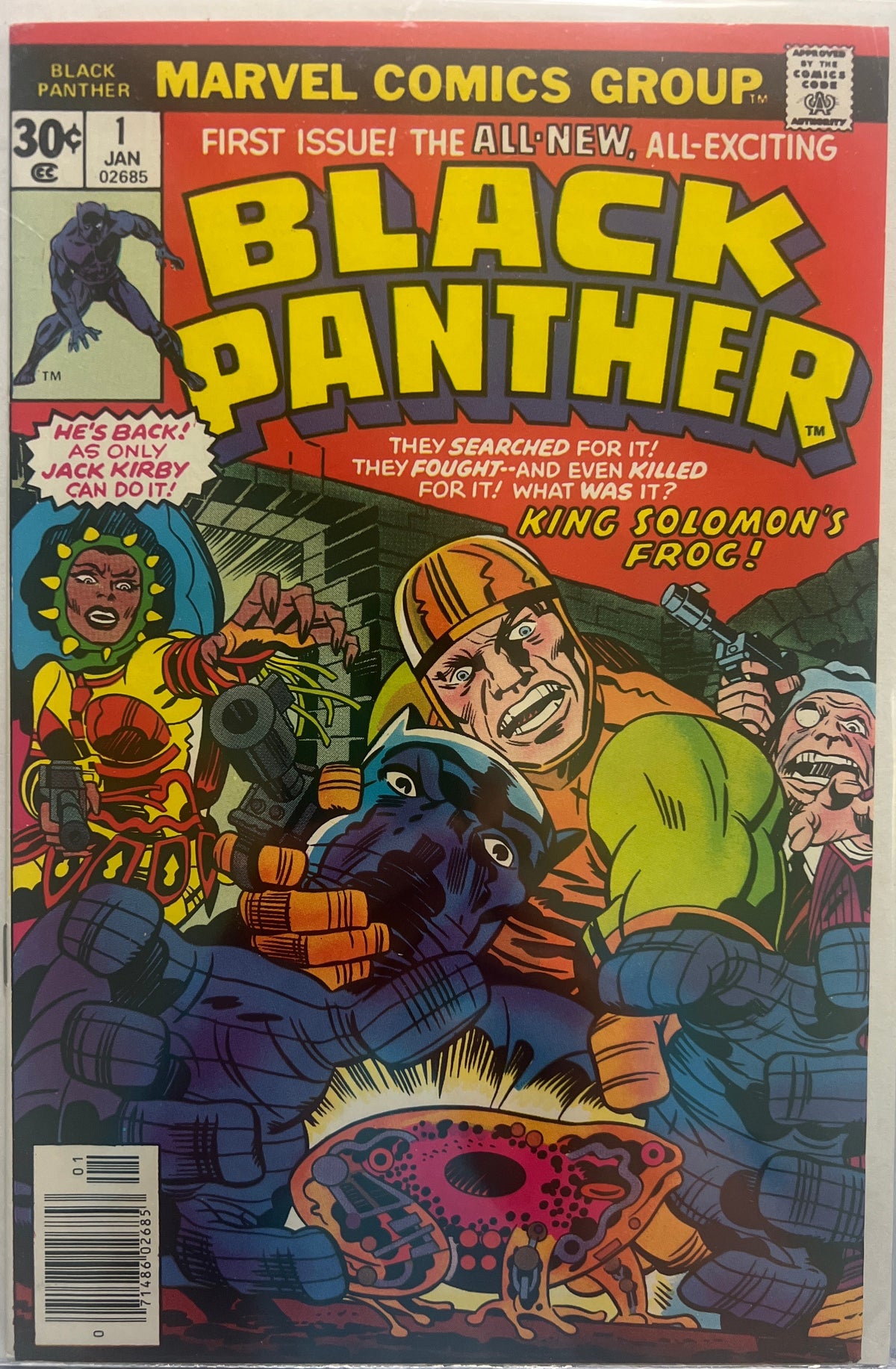 Black Panther #1 Marvel Comics 1977 High Grade VF+ Jack Kirby