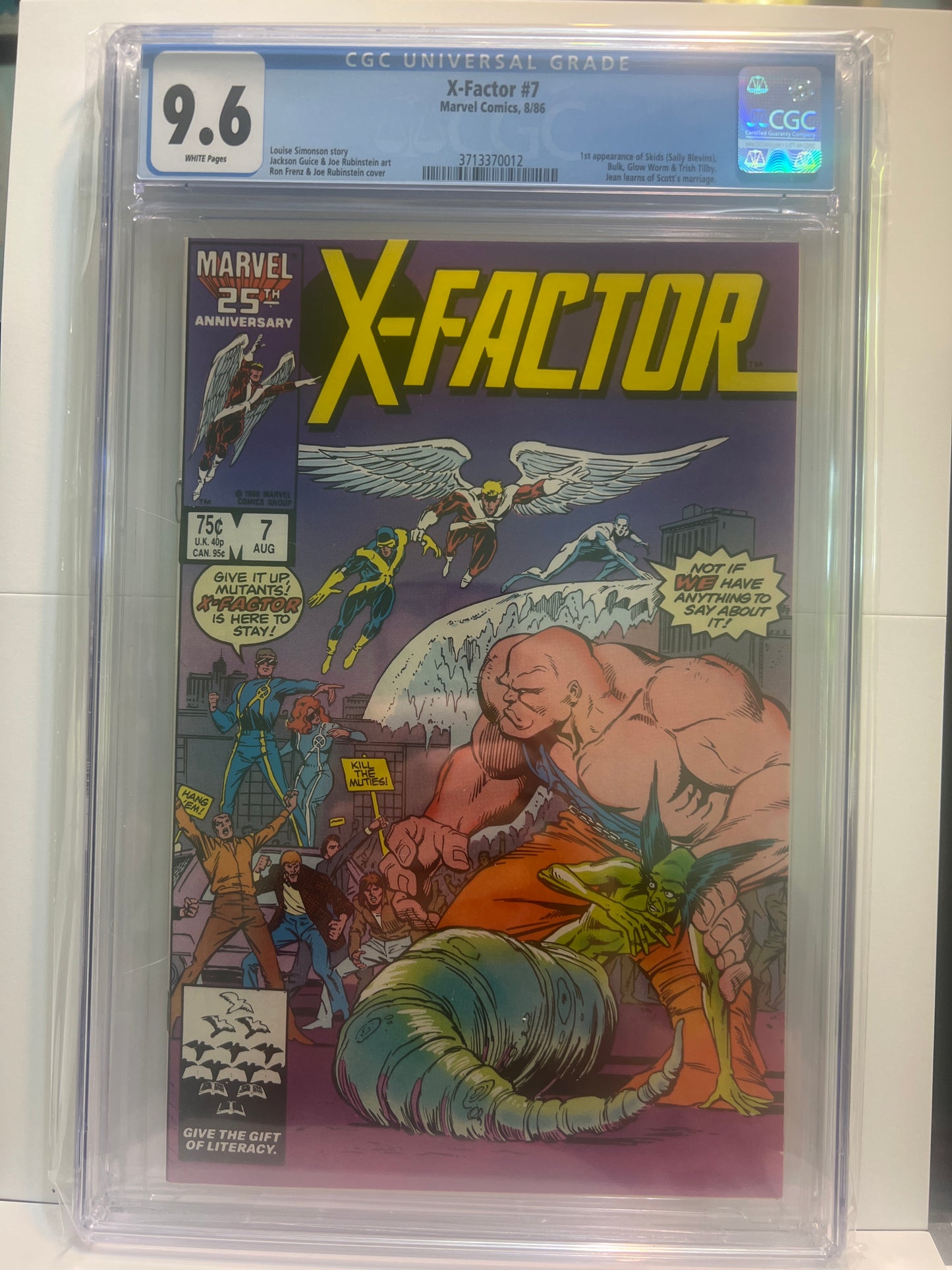 X-factor #7 CGC 9.6 Marvel Comics 1986