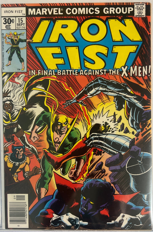 Iron Fist #15 Marvel Comics 1977 High Grade NM X-MEN John Byrne