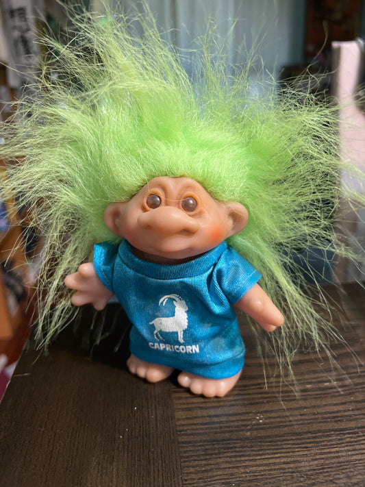Troll Doll Vintage Capricorn Zodiac 1986 DAM