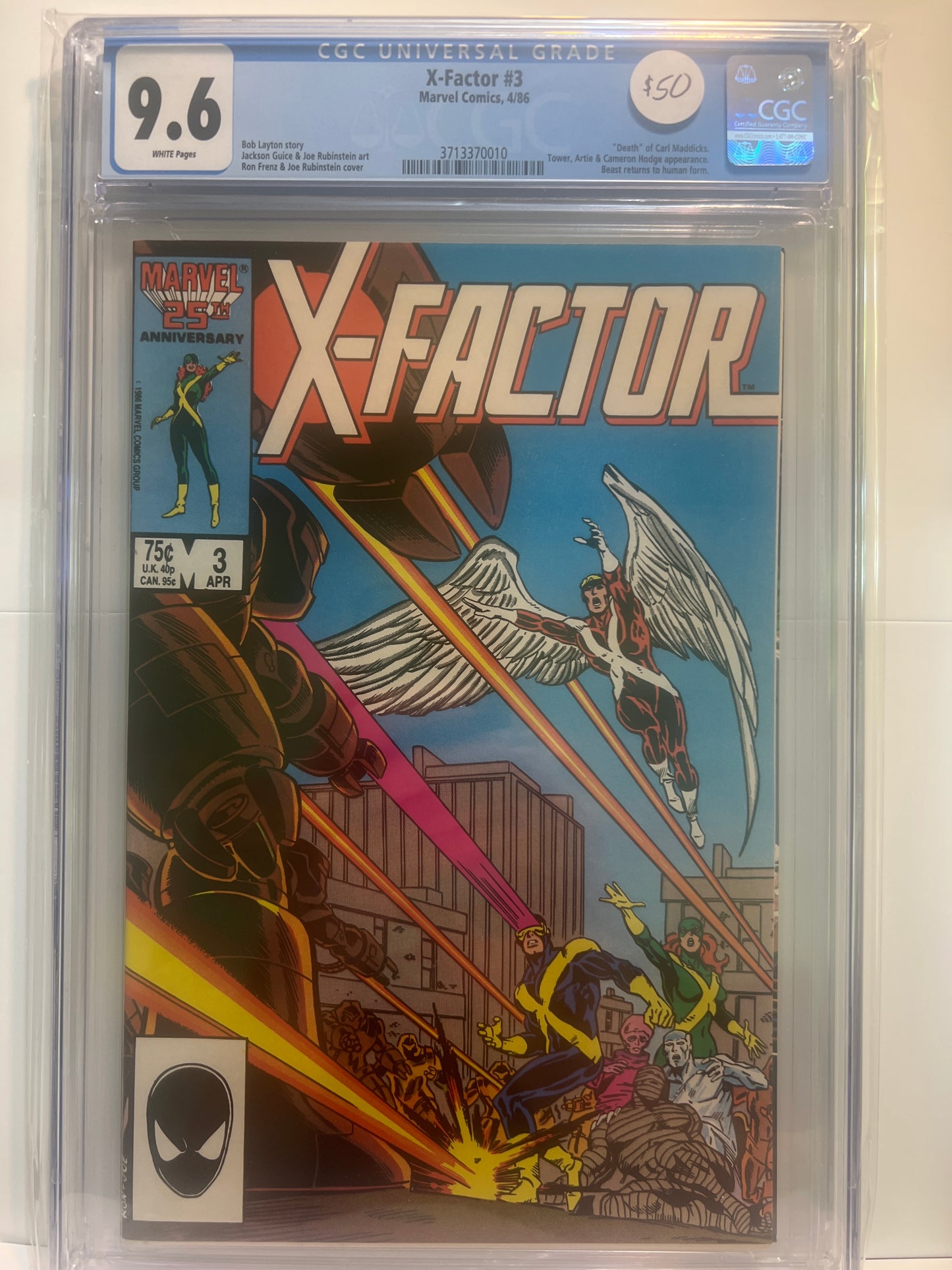 X-factor #3 CGC 9.6 Marvel Comics 1986