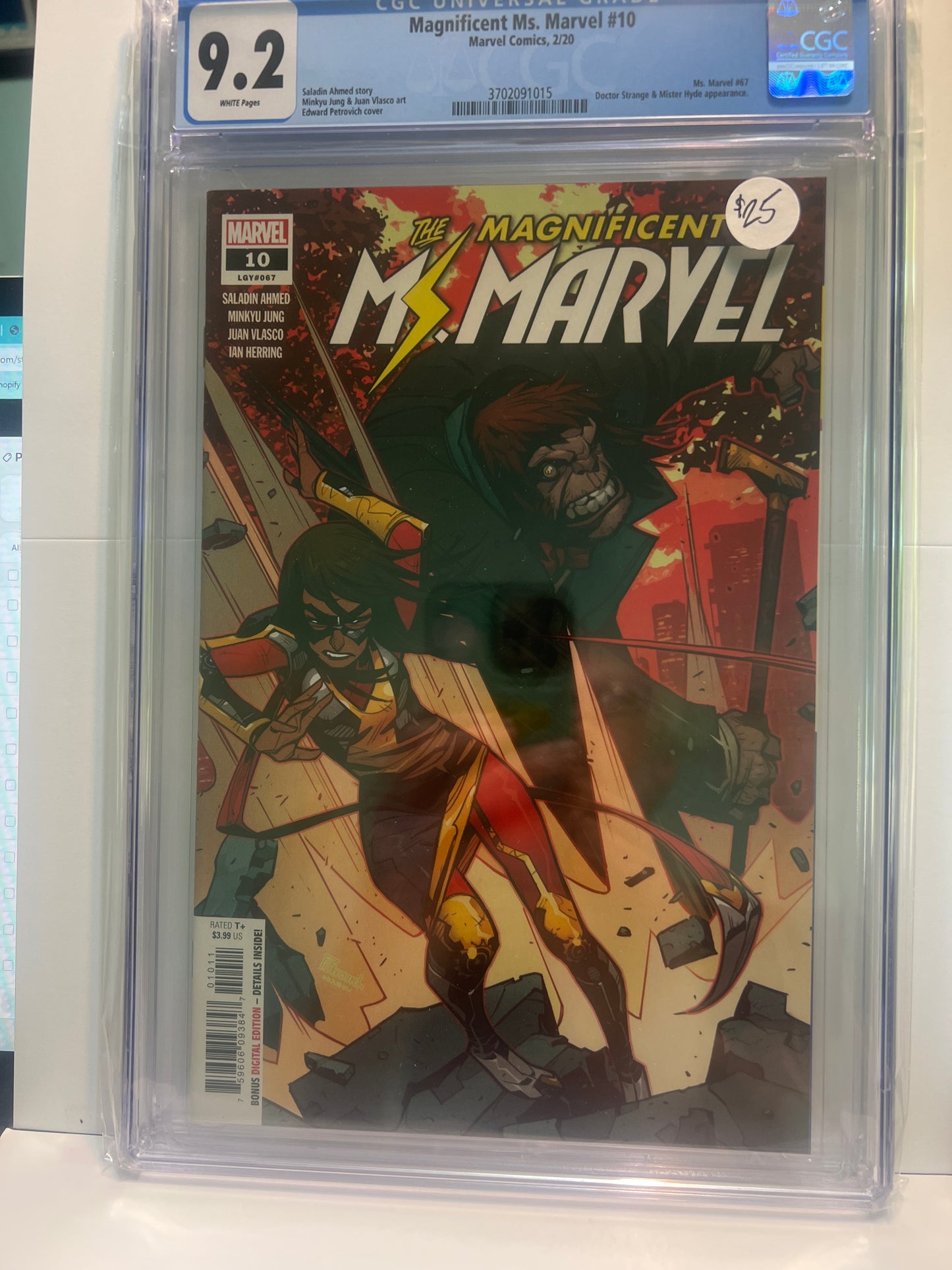 Magnificent Ms Marvel #10 CGC 9.2 Marvel Comics 2020