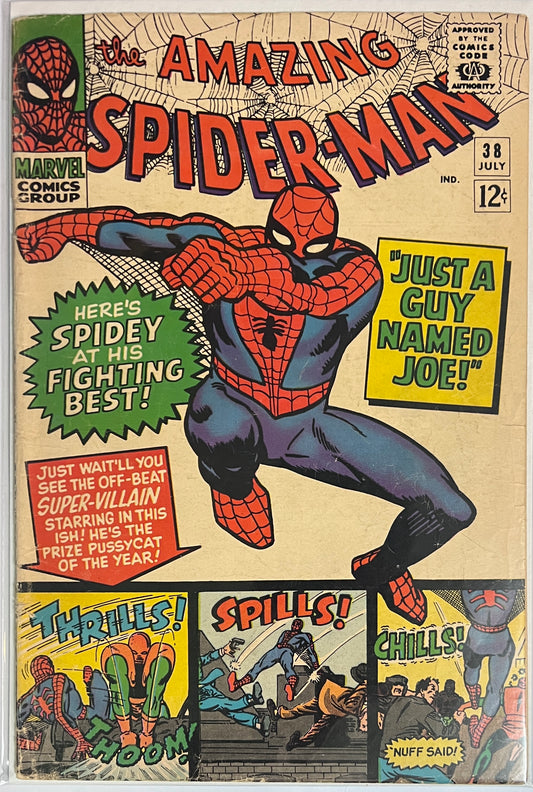 Amazing Spider-man #38 Marvel Comics  G/VG 1966 Lee Ditko