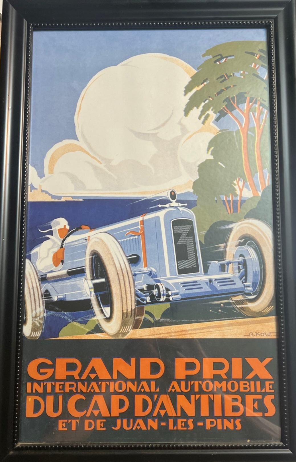 Grand Prix International Automobile du Cap d'Antibes et de Juan-les-Pins Poster Print