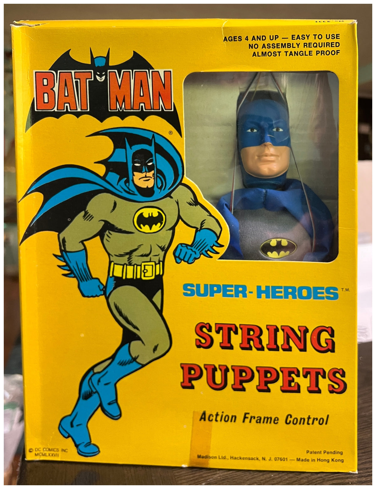 Batman Super-Heroes String Puppets Action Frame Control