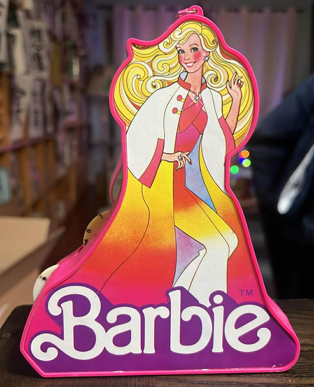 Barbie Pink AM Radio 1980 Philippines nice cond tuns on, with static