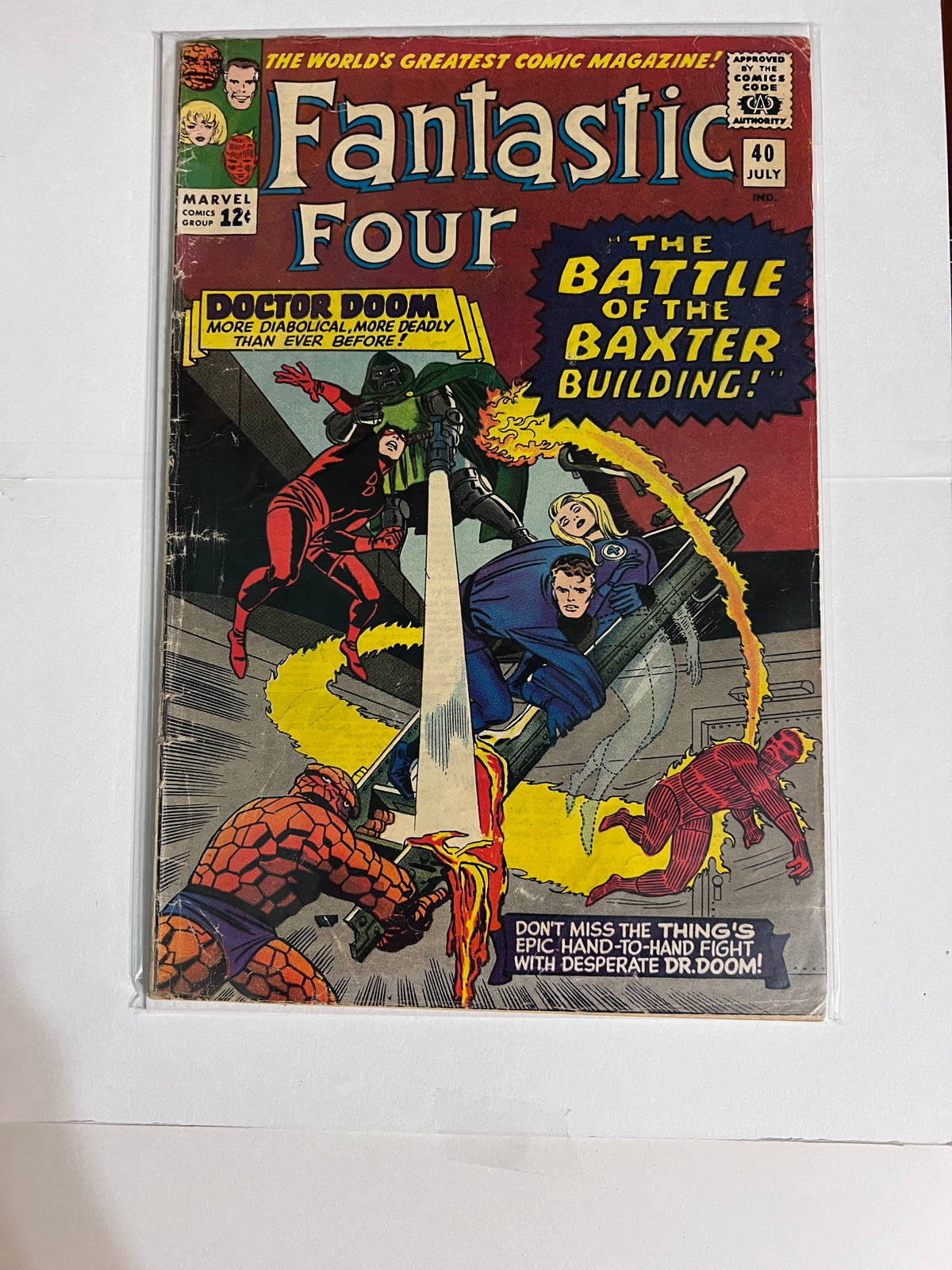Fantastic Four #40 MARVEL COMICS Silver Age 1965 G+