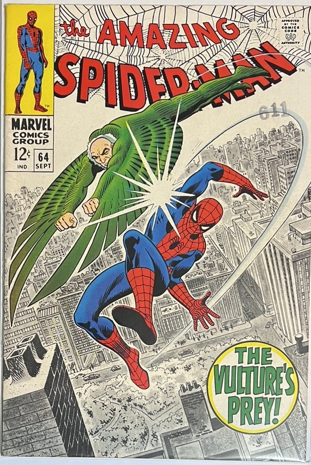 The Amazing Spider-Man #64 MARVEL Silver Age 1968 VF- Stan Lee John Romita