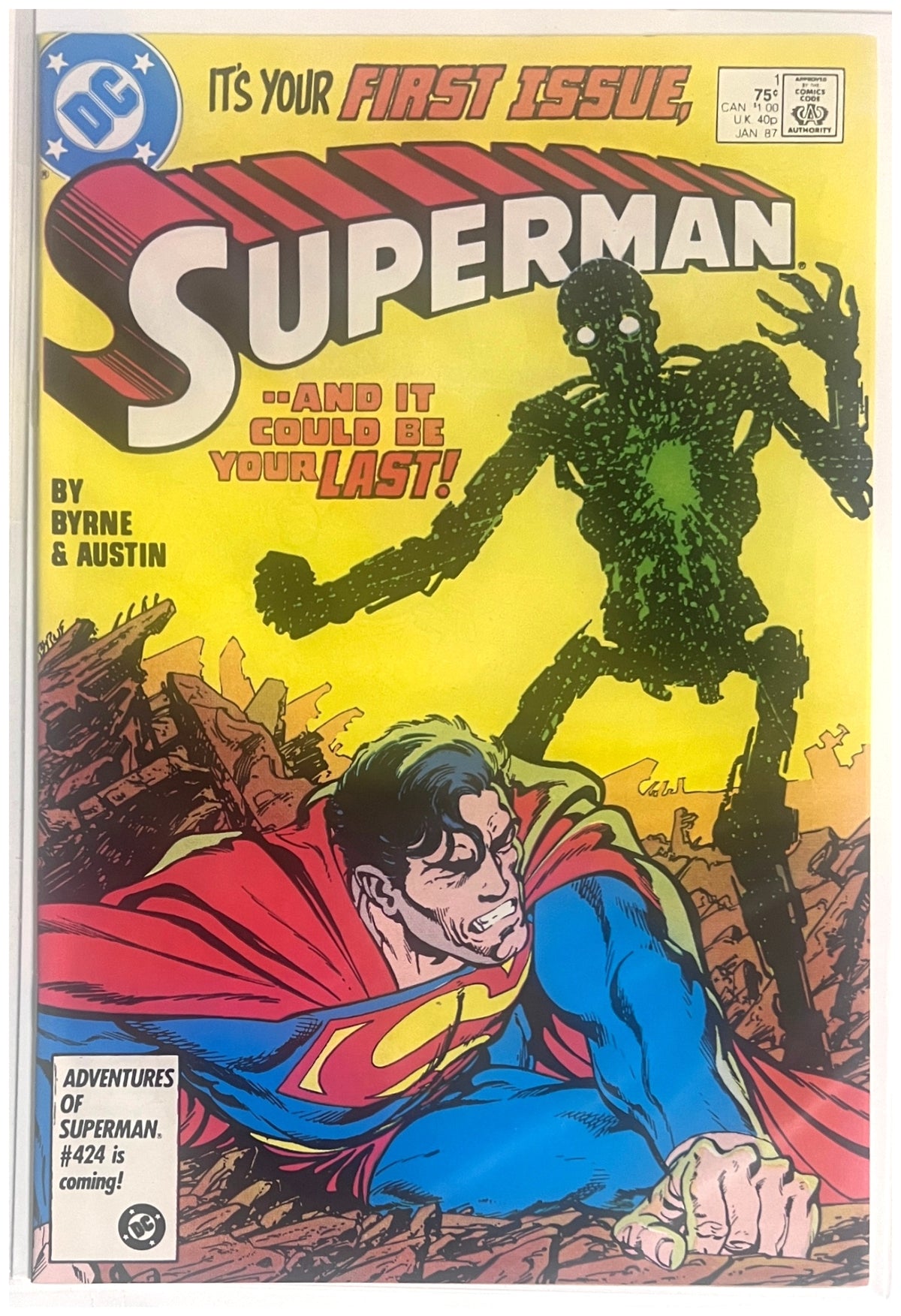 Superman Vol. 2 #1 DC COMICS Copper Age 1987 VF/NM