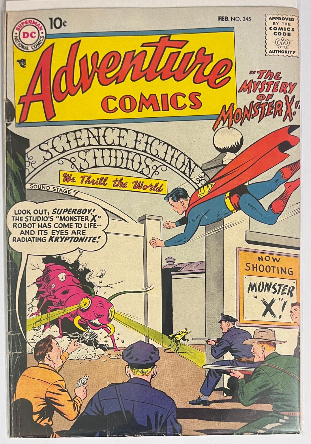 Adventure Comics #245 DC COMICS Silver Age 1958 VG+