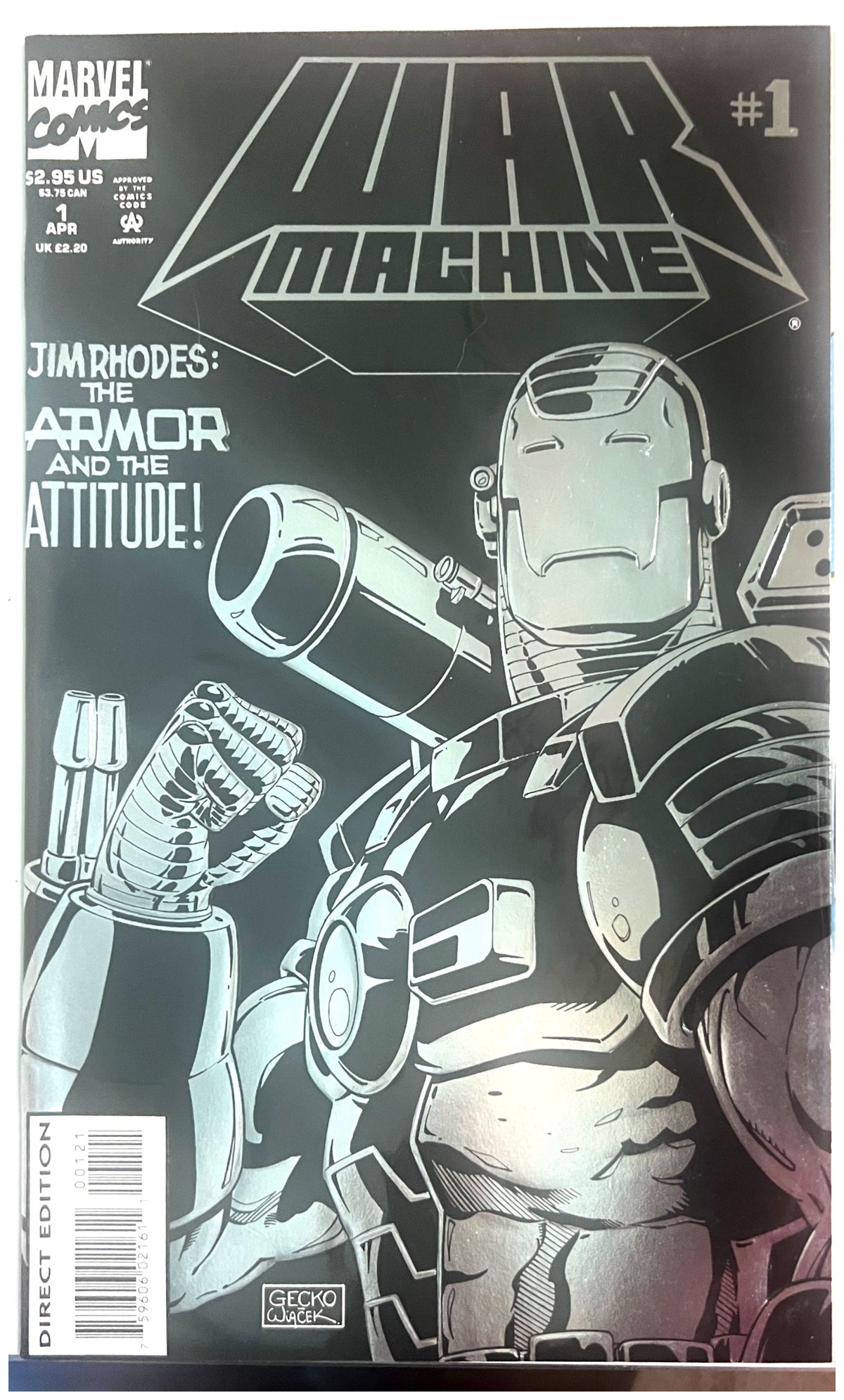 War Machine #1 MARVEL COMICS Copper Age 1994 NM-