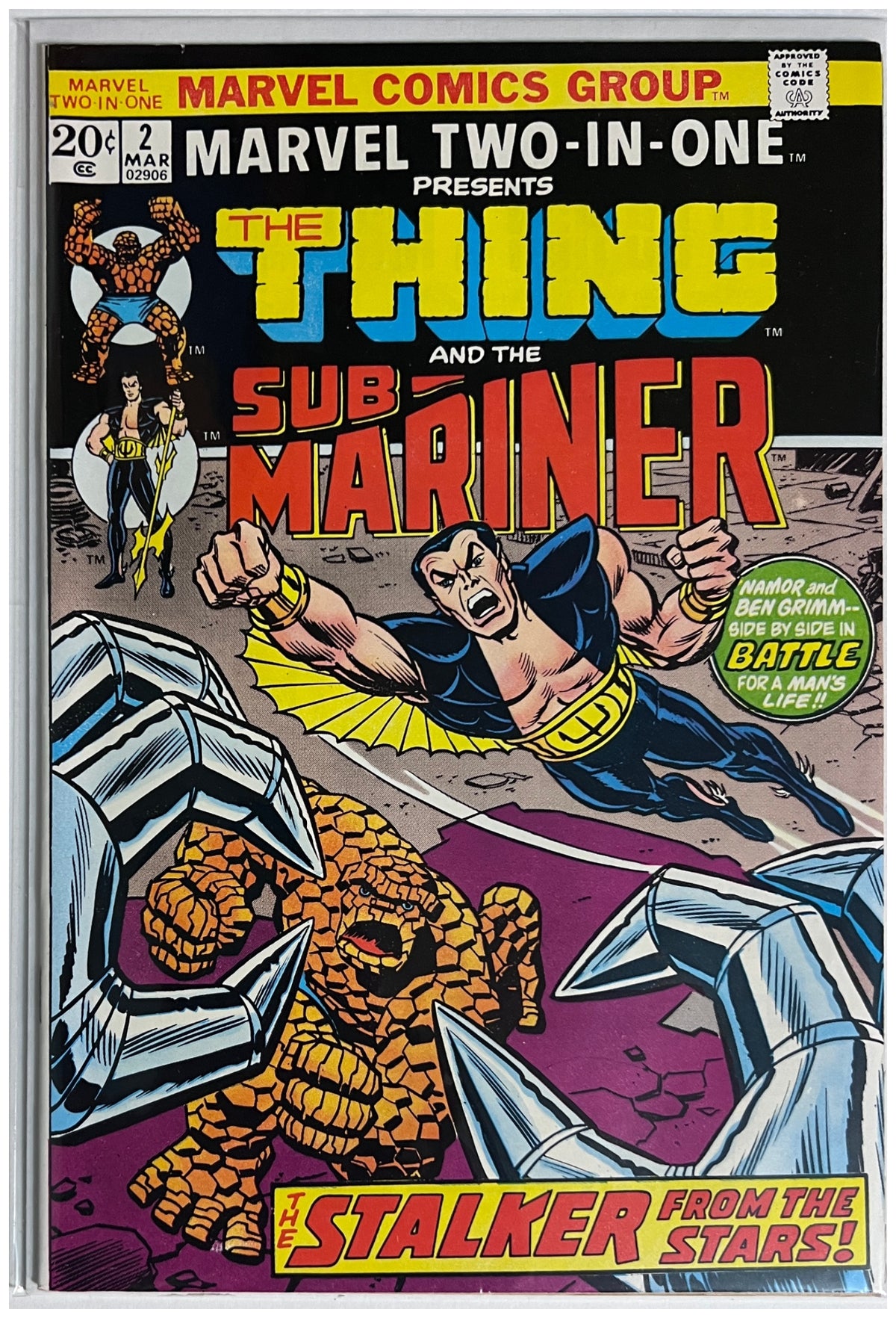 Marvel Two-In-One #2 MARVEL COMICS Bronze Age 1974 VF