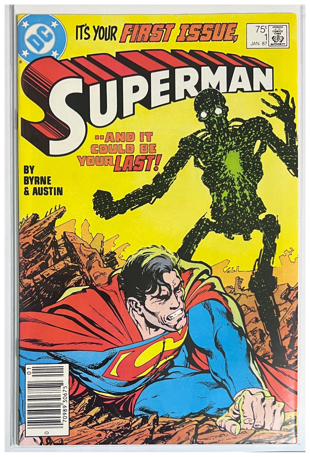 Superman #1 DC COMICS Copper Age 1987 NM-