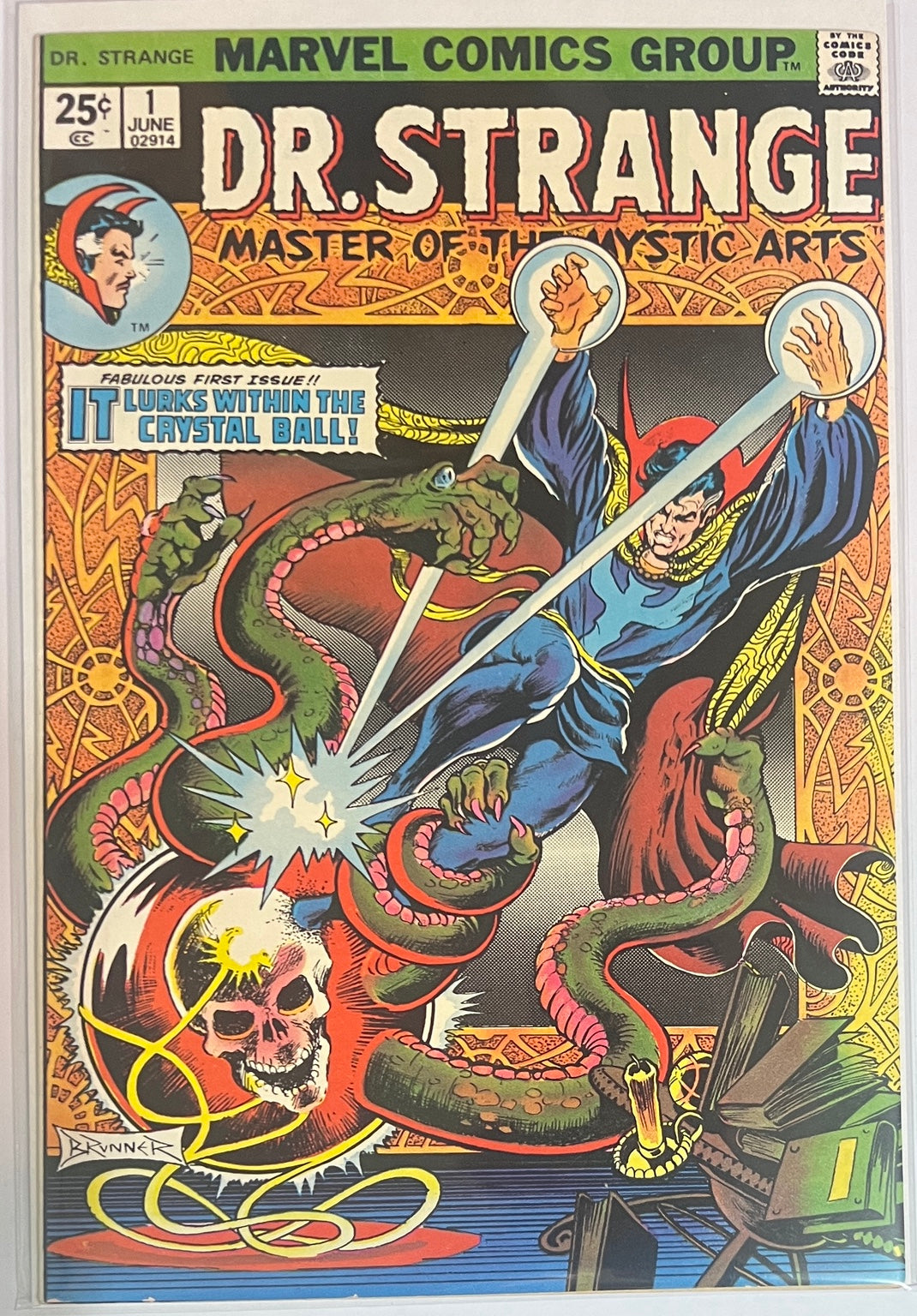Doctor Strange #1 MARVEL COMICS Bronze Age 1974 VF+