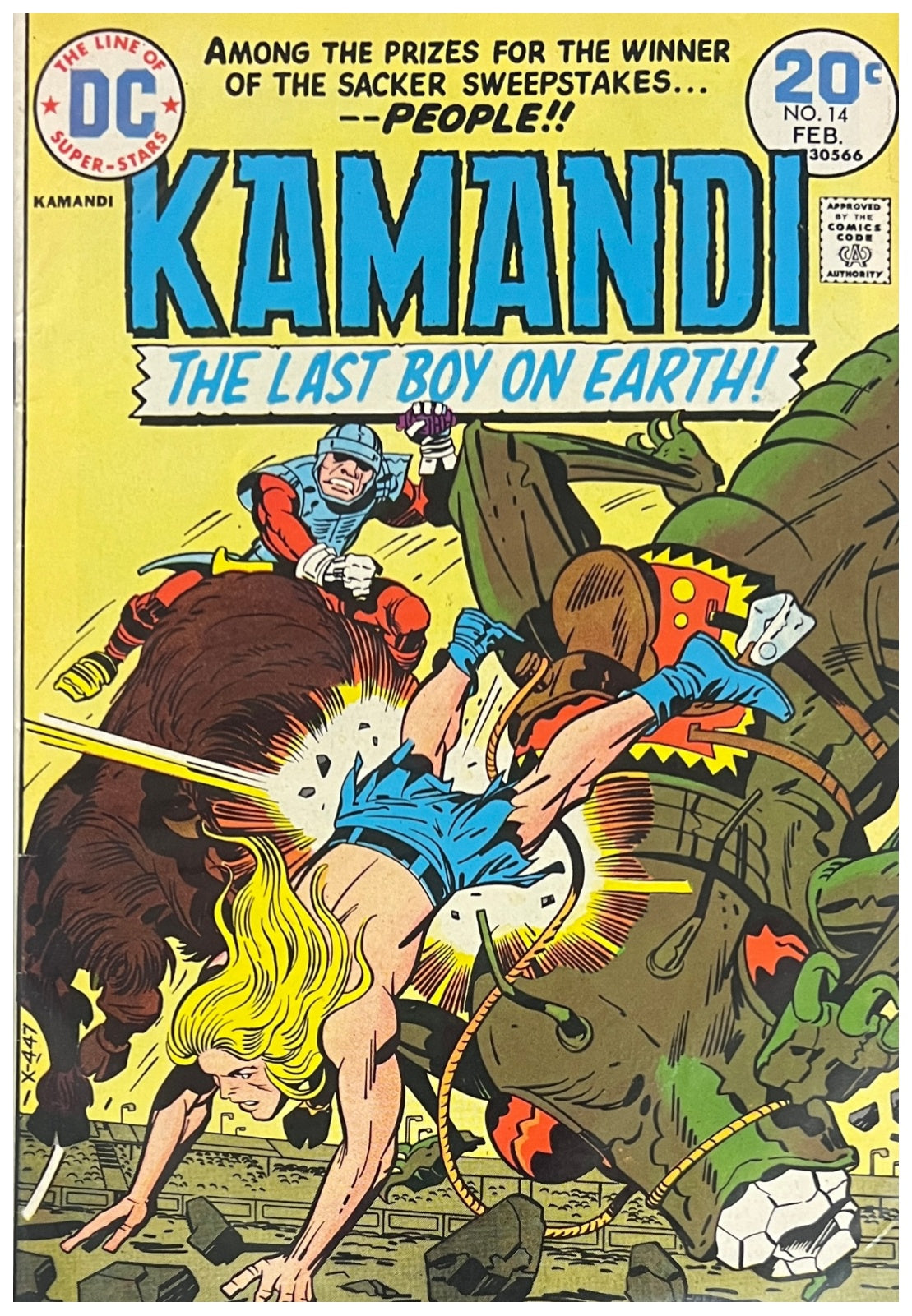Kamandi, The Last Boy on Earth! #14 DC COMICS Bronze Age 1974 FN+