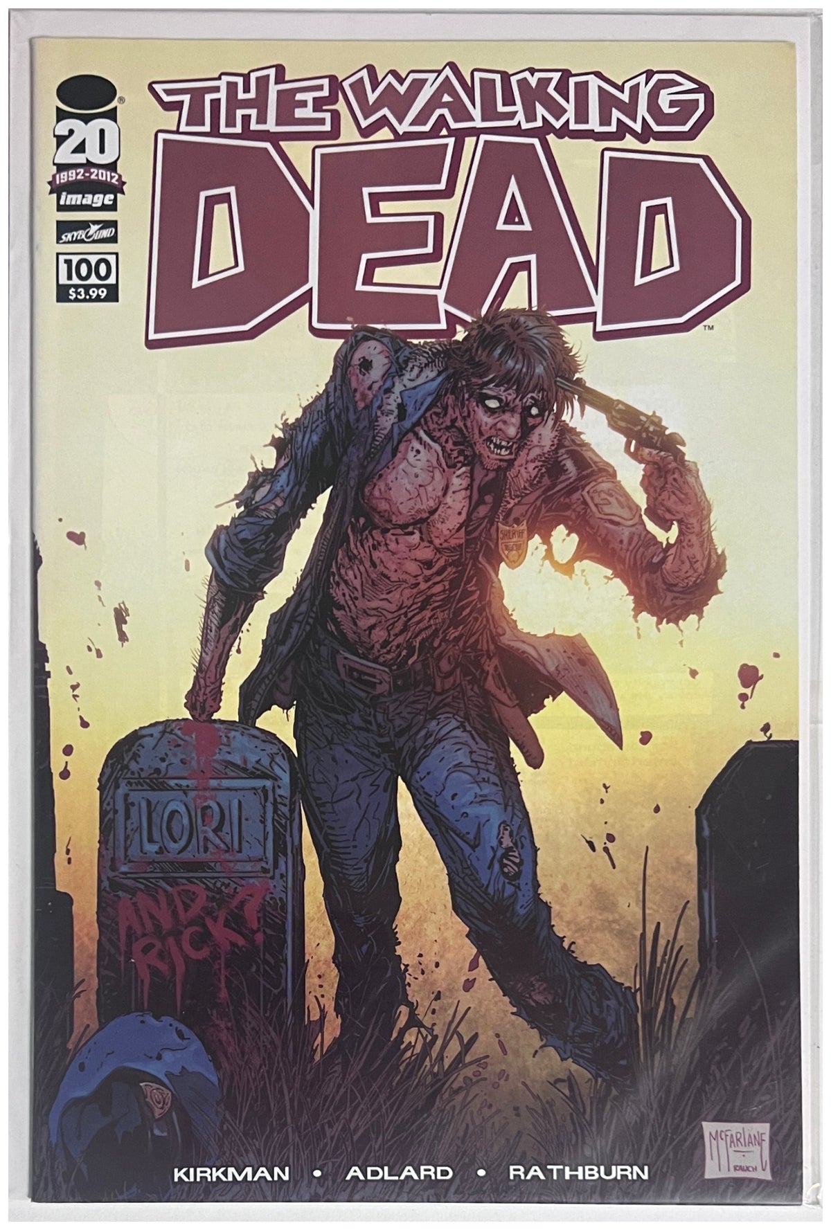 The Walking Dead #100 IMAGE COMICS Modern Age 2012 VF/NM McFarlane Variant