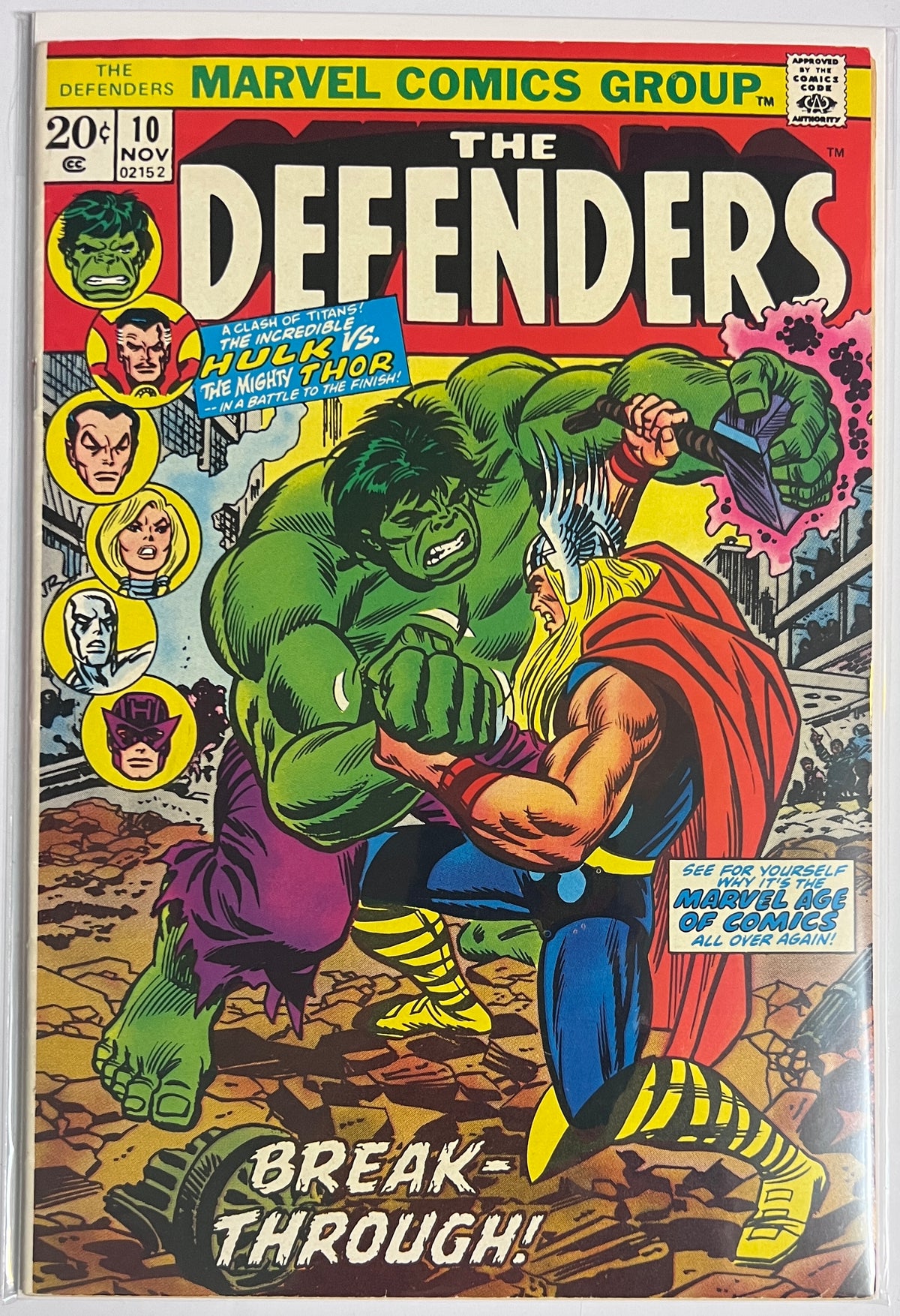 The Defenders #10 MARVEL COMICS Bronze Age 1973 VF+