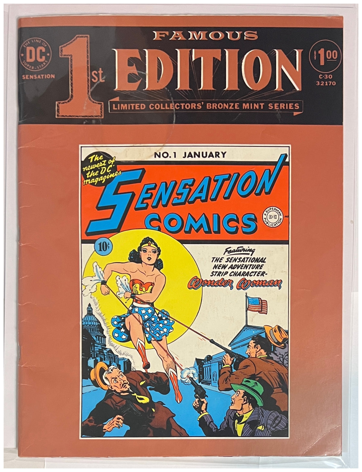 Sensation Comics #1 #C-30 DC COMICS Bronze Age 1974 G+ Wonder Woman