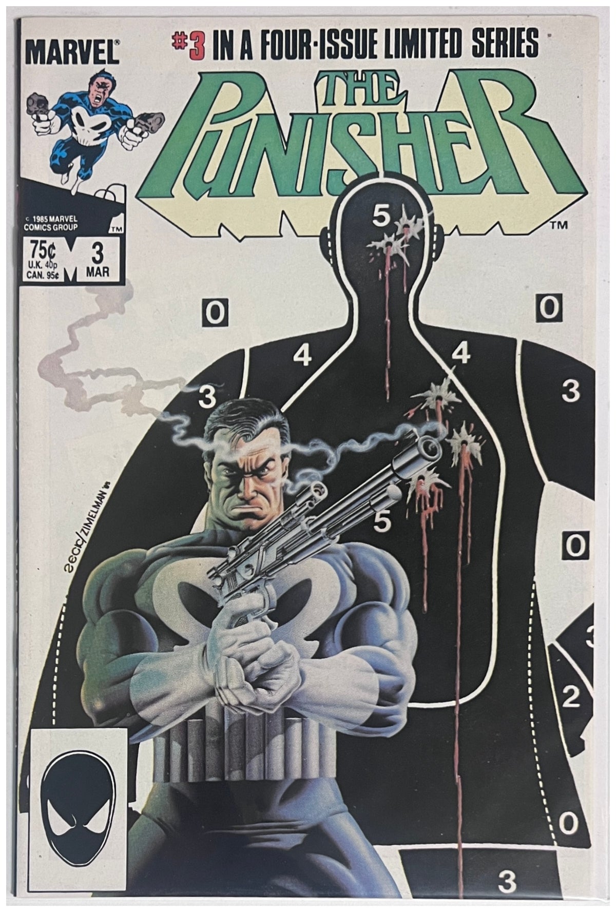 The Punisher Limited Series #3 MARVEL COMICS Copper Age 1986 VF/NM
