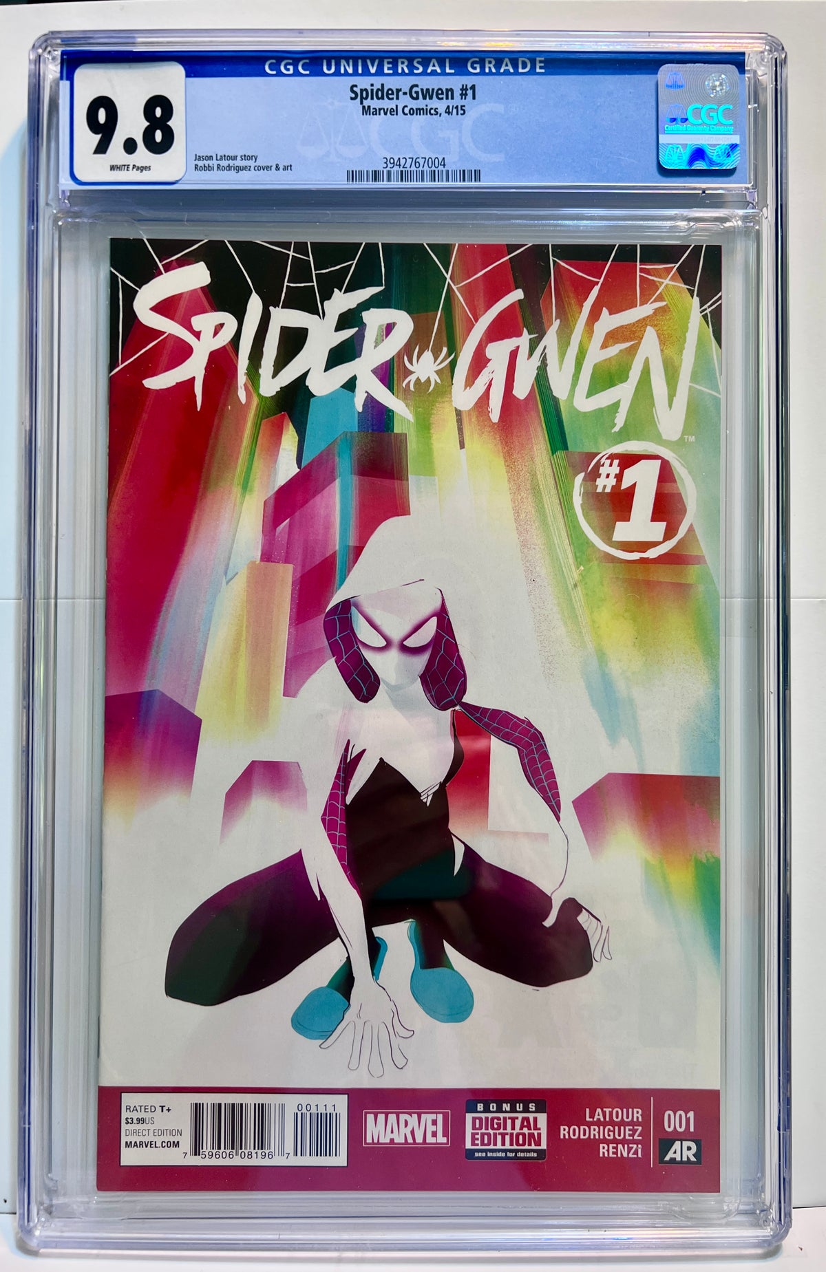 Spider-Gwen (2015) #1 MARVEL COMICS Modern Age 2015 CGC 9.8 WHITE PAGES