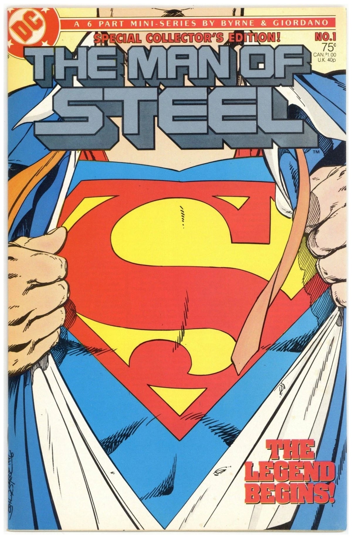 The Man of Steel #1 DC COMICS Copper Age 1986 NM