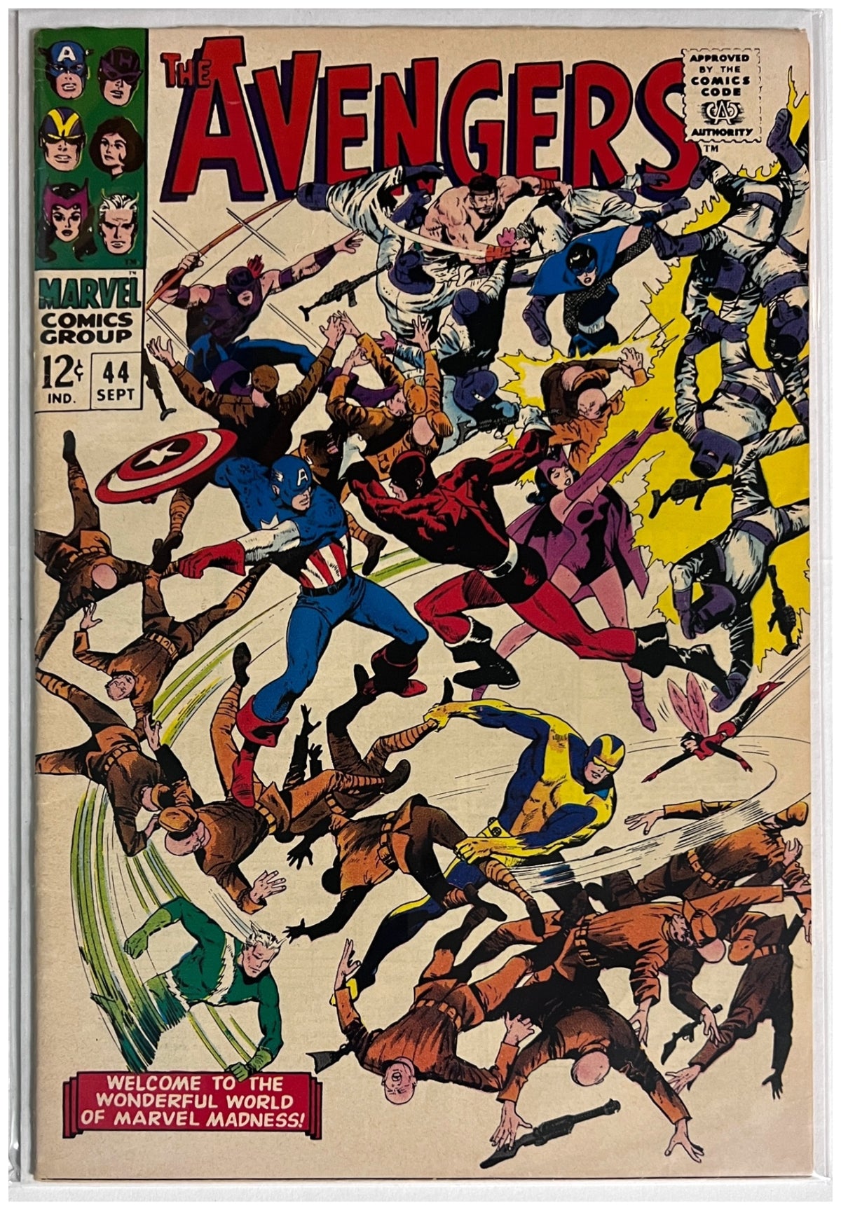 The Avengers #44 MARVEL COMICS Silver Age 1967 FN+