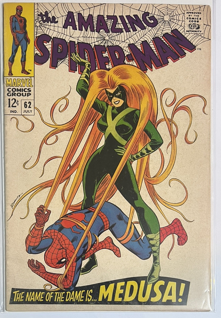 The Amazing Spider-Man #62 MARVEL Silver Age 1968 VG+