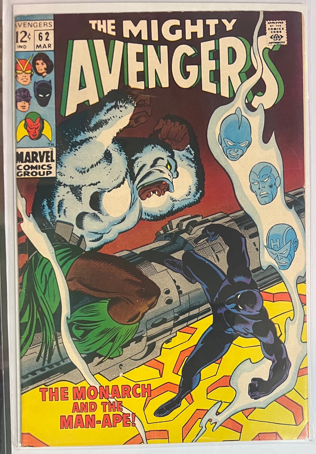 Avengers #62 MARVEL COMICS Silver Age 1969 FN-