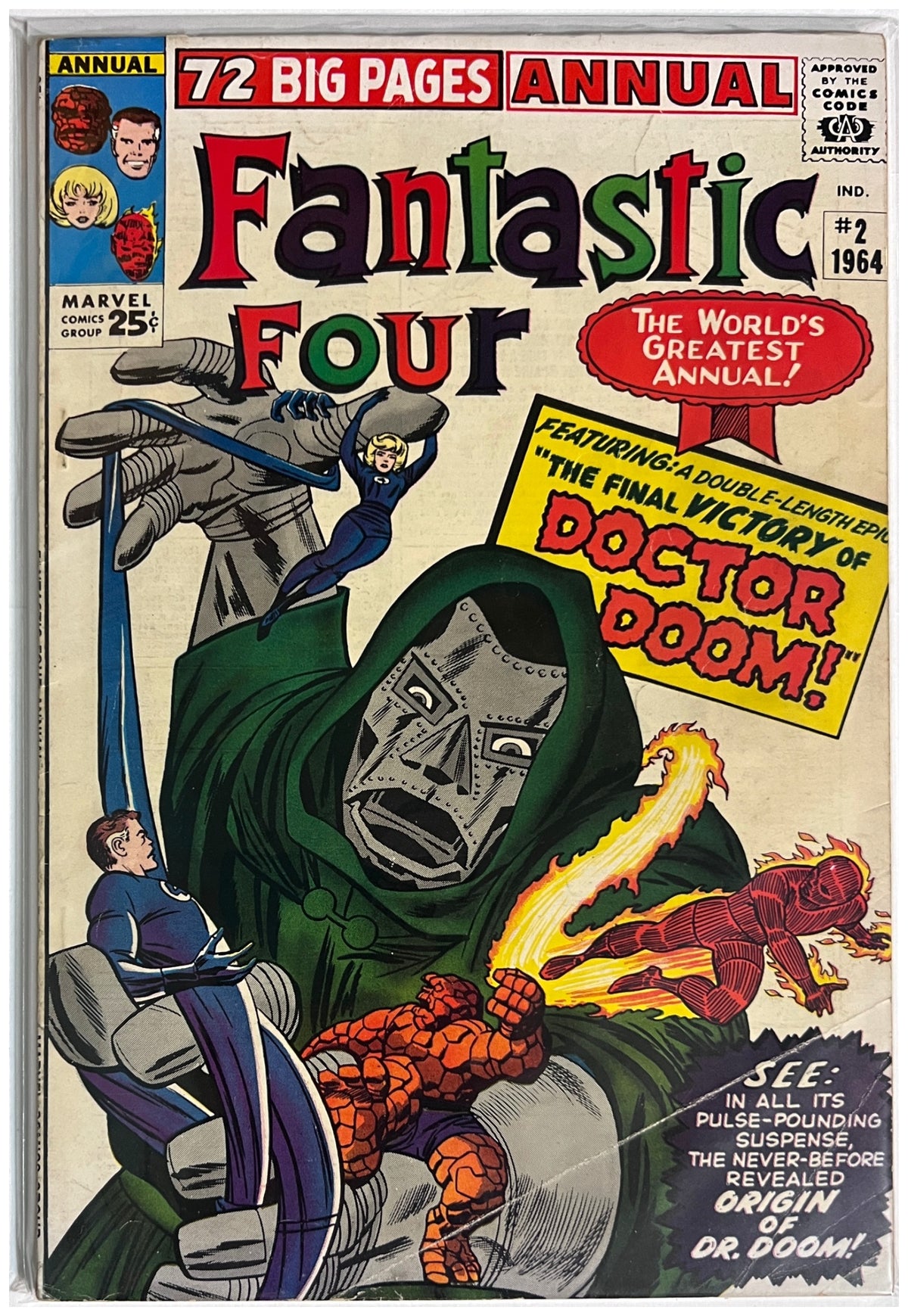 Fantastic Four Annual #2 MARVEL COMICS Silver Age 1964 VG+