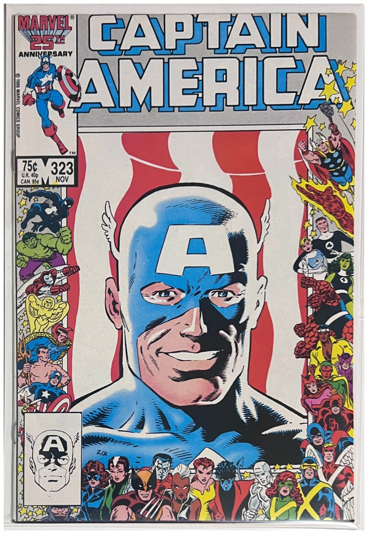 Captain America #323 MARVEL COMICS Copper Age 1986 VF/NM