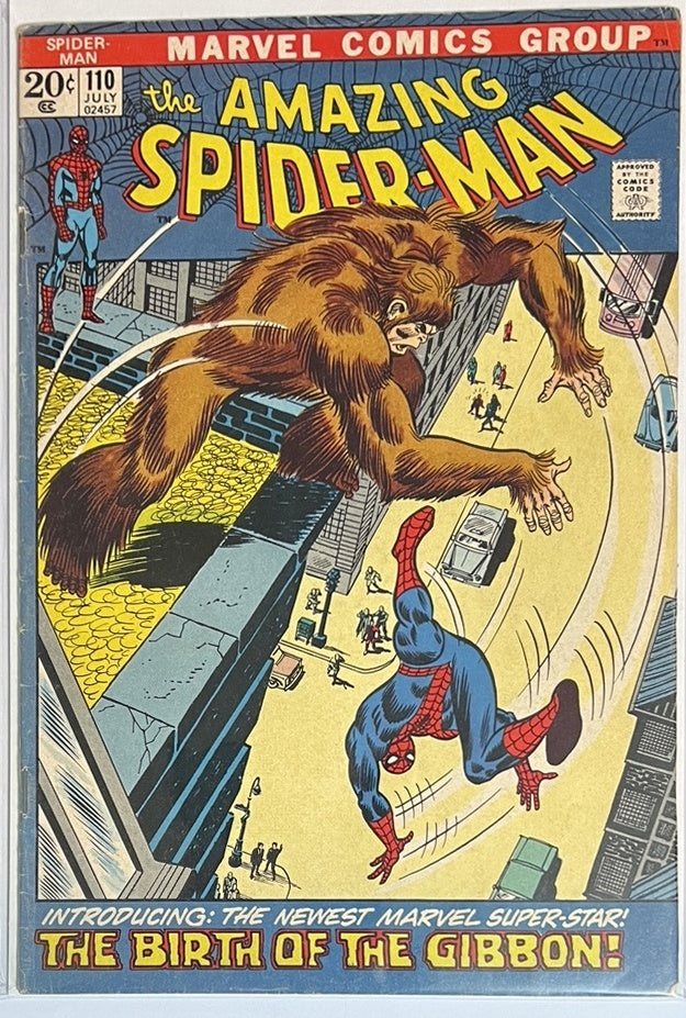 The Amazing Spider-Man #110 MARVEL COMICS Bronze Age 1972 VG