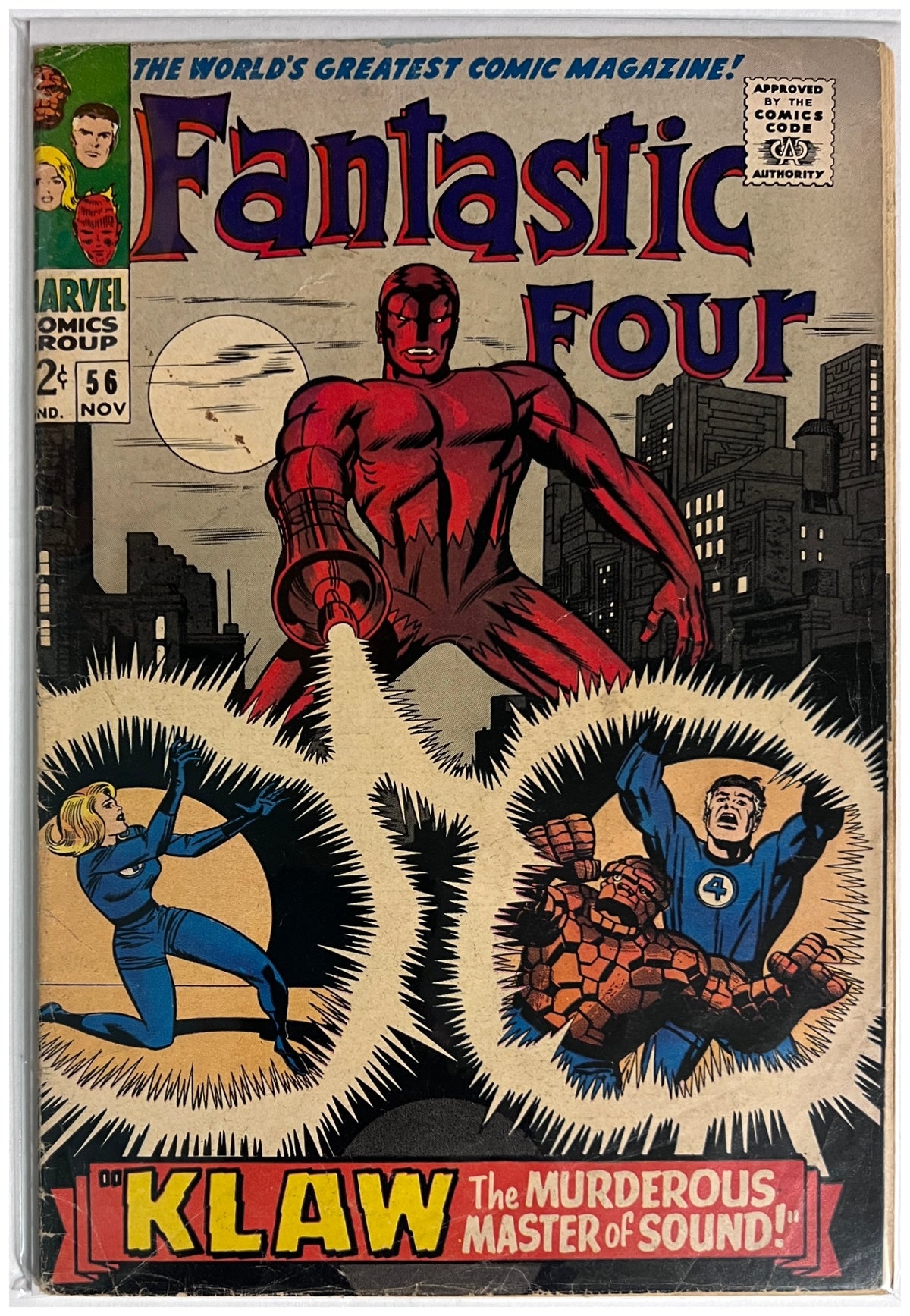 Fantastic Four #56 MARVEL Silver Age 1966 VG