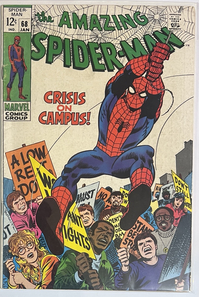 The Amazing Spider-Man #68 MARVEL COMICS Silver Age 1969 VG