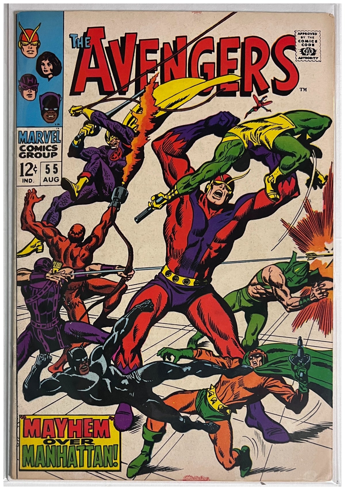 The Avengers #55 MARVEL COMICS Silver Age 1968 FN+