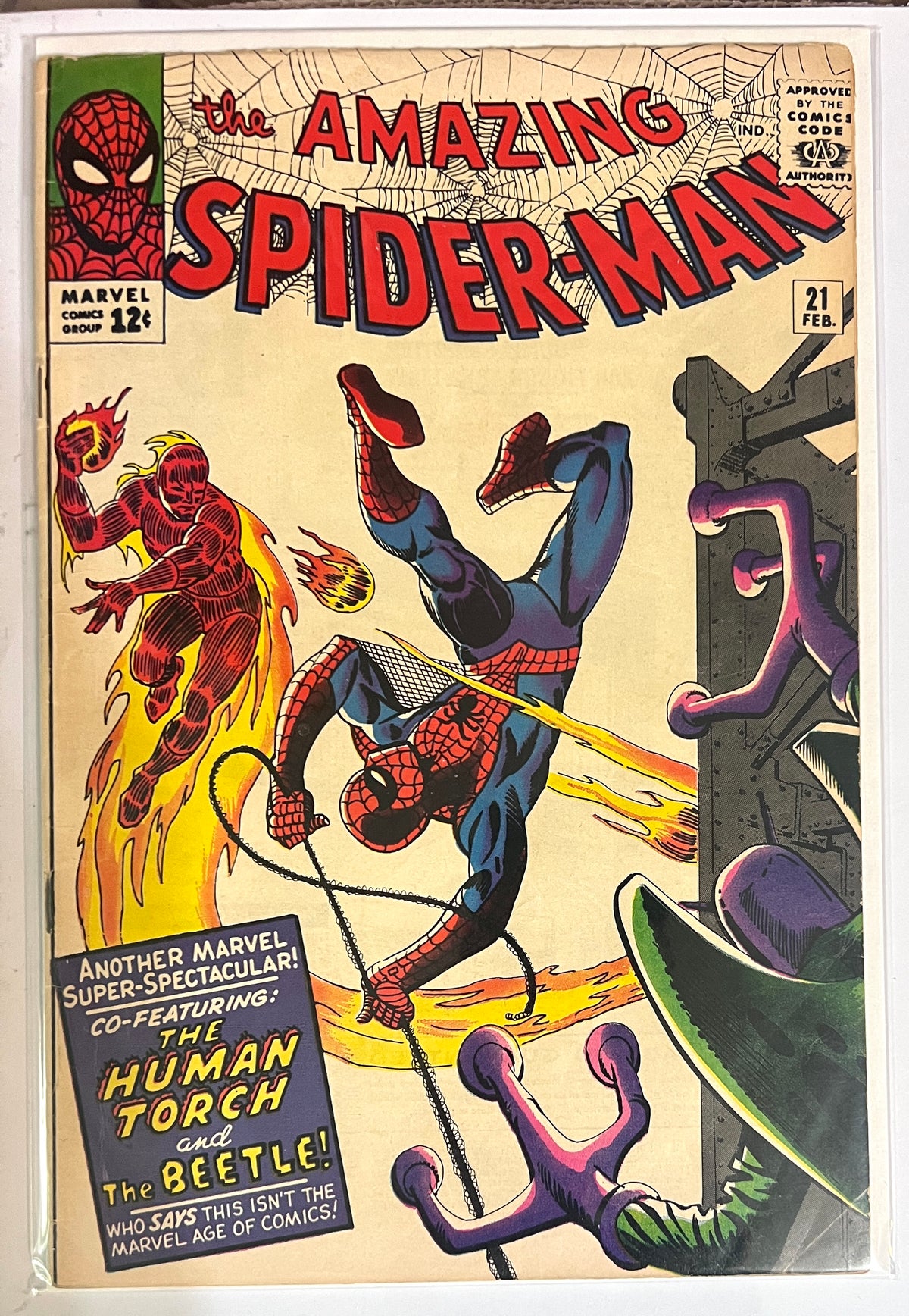 The Amazing Spider-Man #21 MARVEL COMICS Silver Age 1965 VG/FN