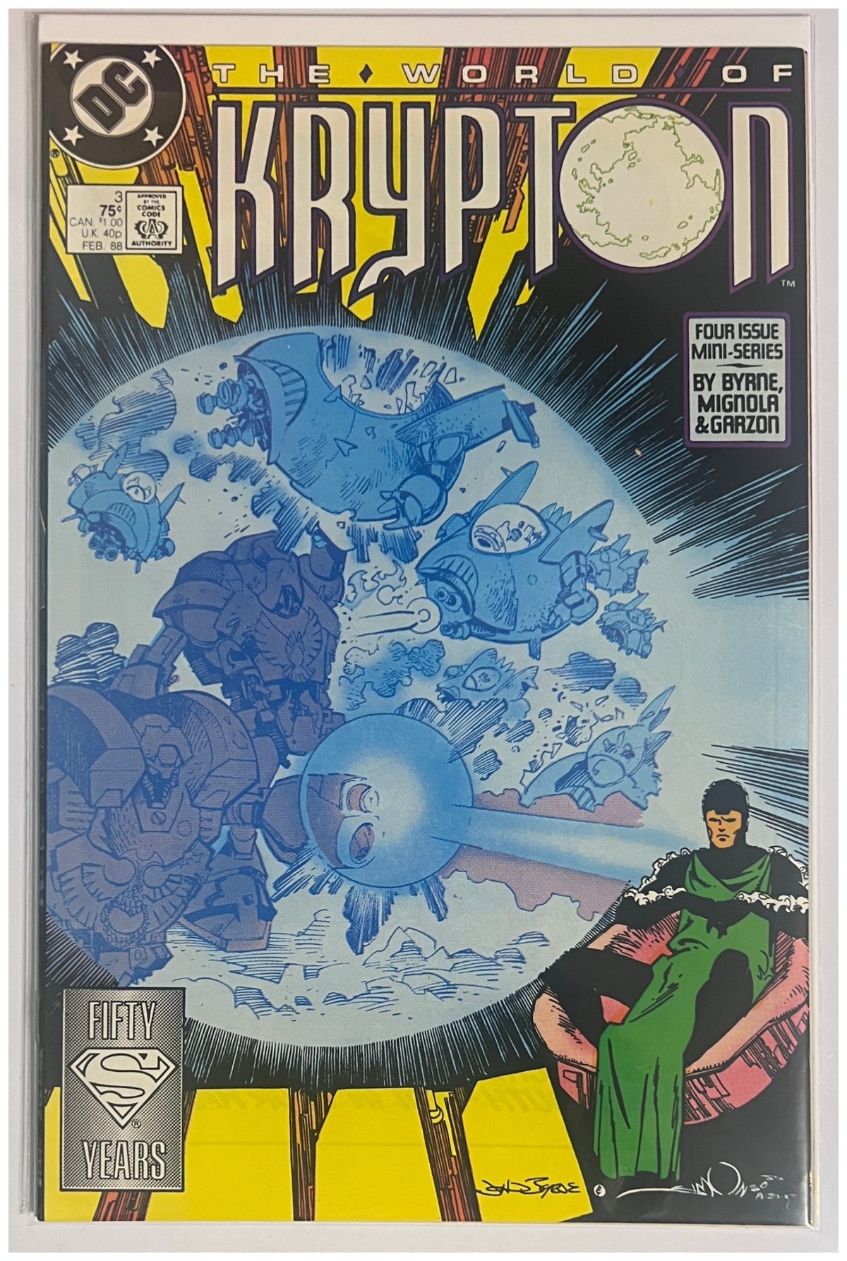 The World of Krypton #3 DC COMICS Copper Age 1988 VF/NM