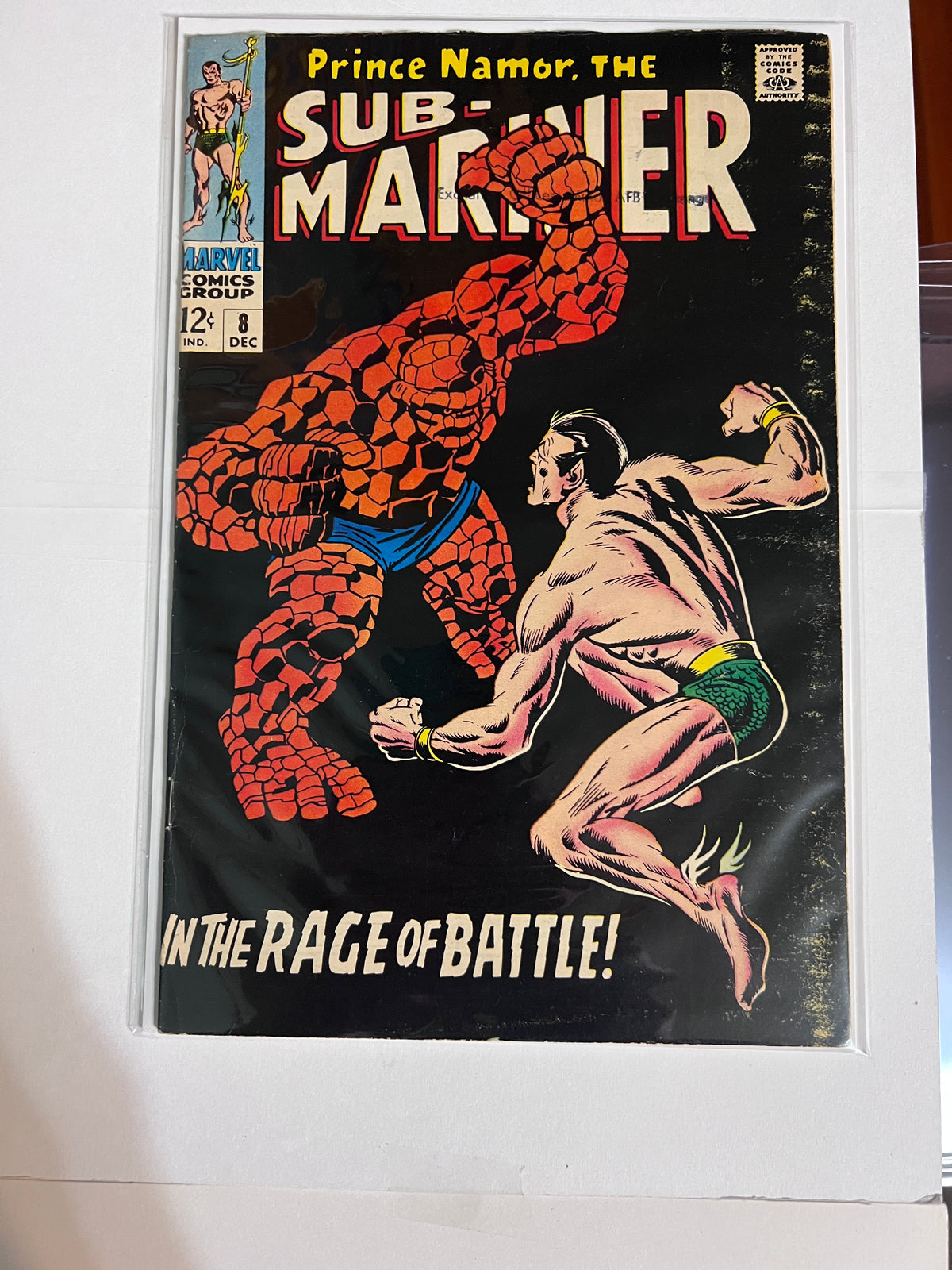 Sub-Mariner #8 MARVEL Silver Age 1968 G+