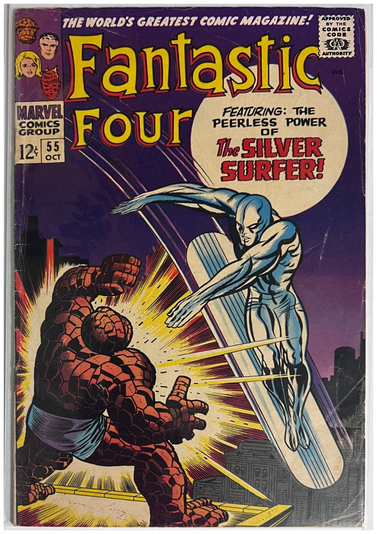 Fantastic Four #55 MARVEL COMICS Silver Age 1966 VG