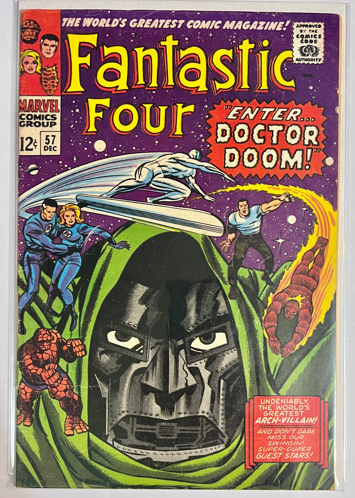 Fantastic Four #57 MARVEL COMICS Silver Age 1966 FN-