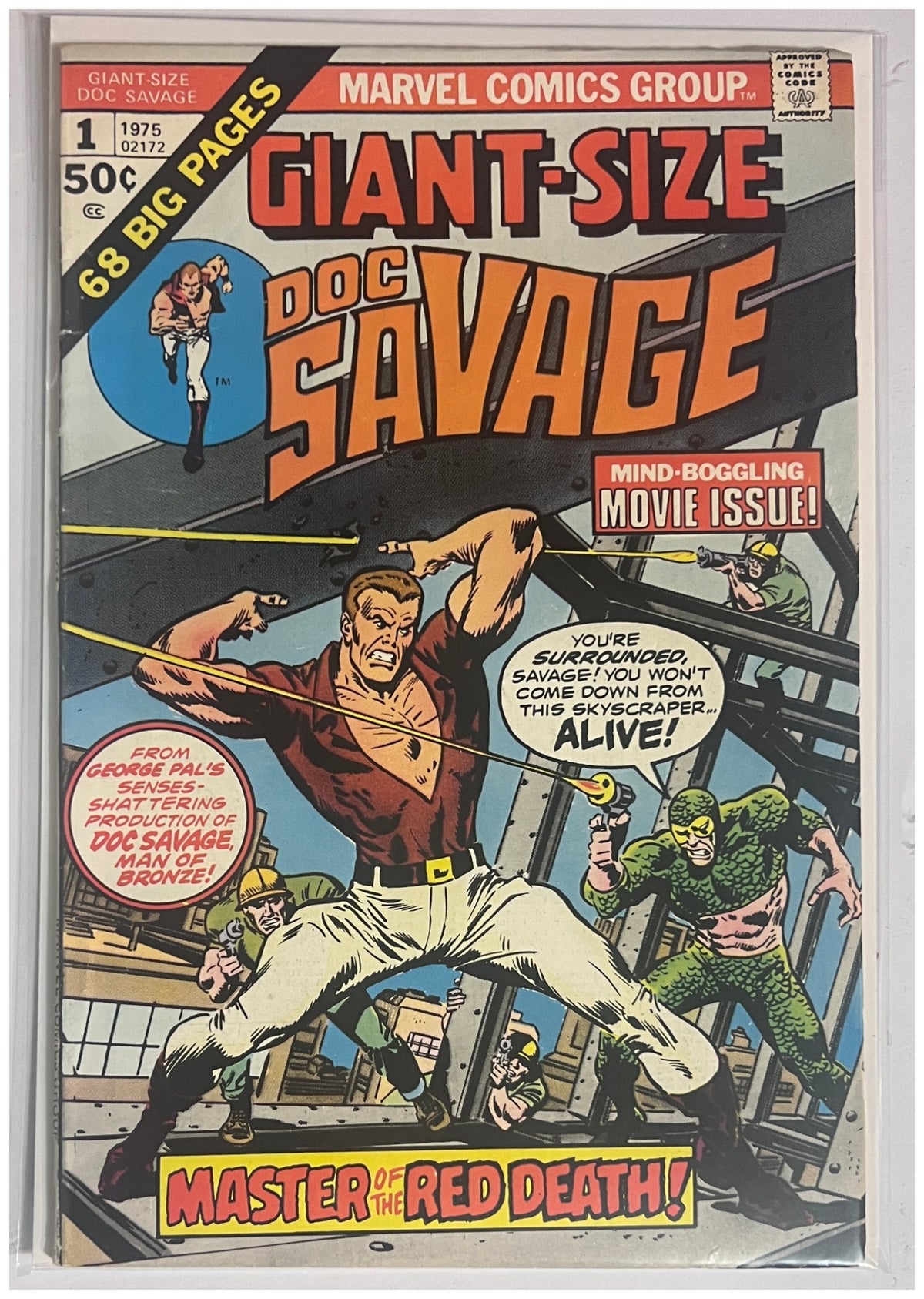 Giant-Size Doc Savage #1 MARVEL COMICS Bronze Age 1975 FN+