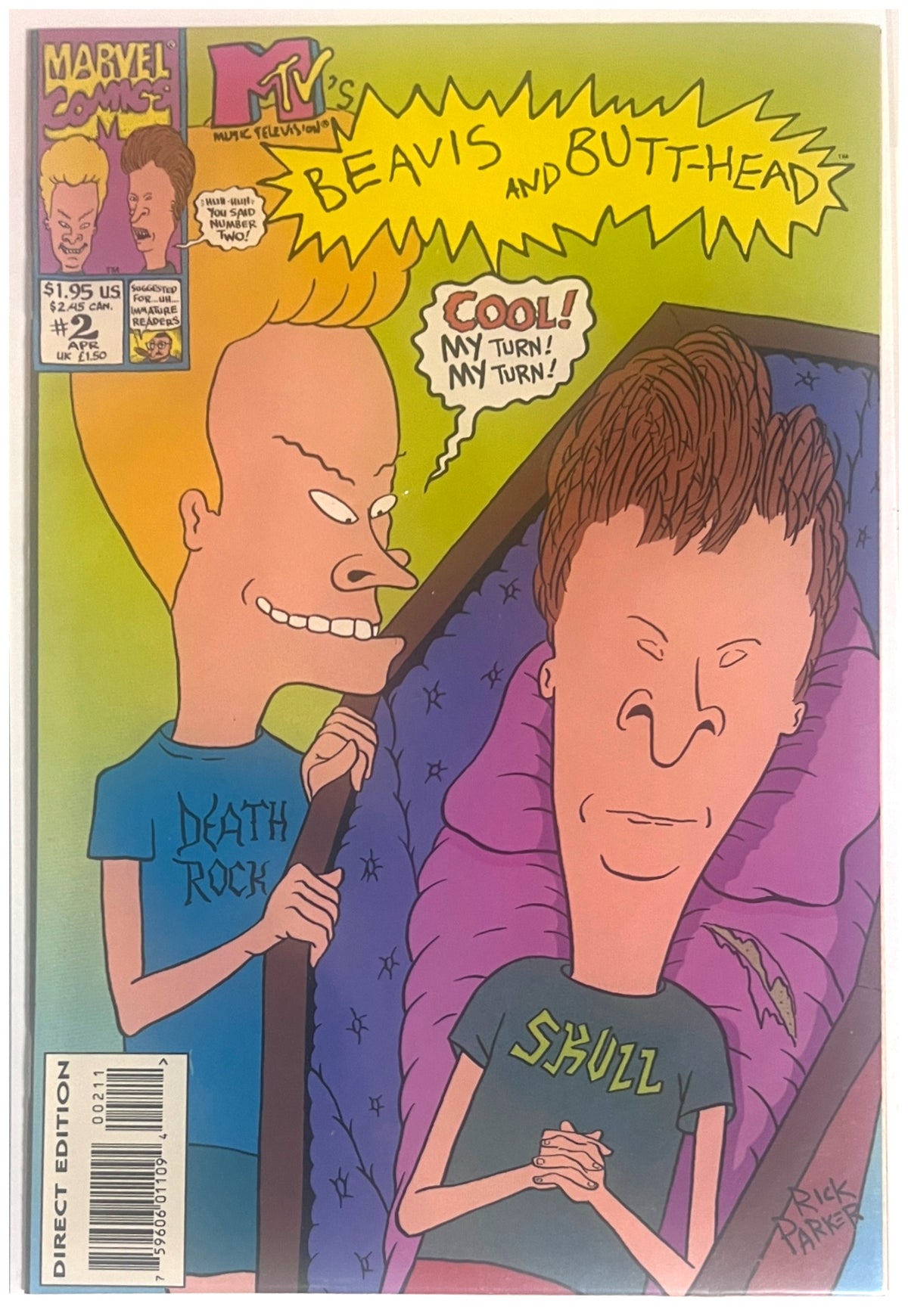 Beavis and Butt-Head #2 MARVEL COMICS Copper Age 1994 VF+