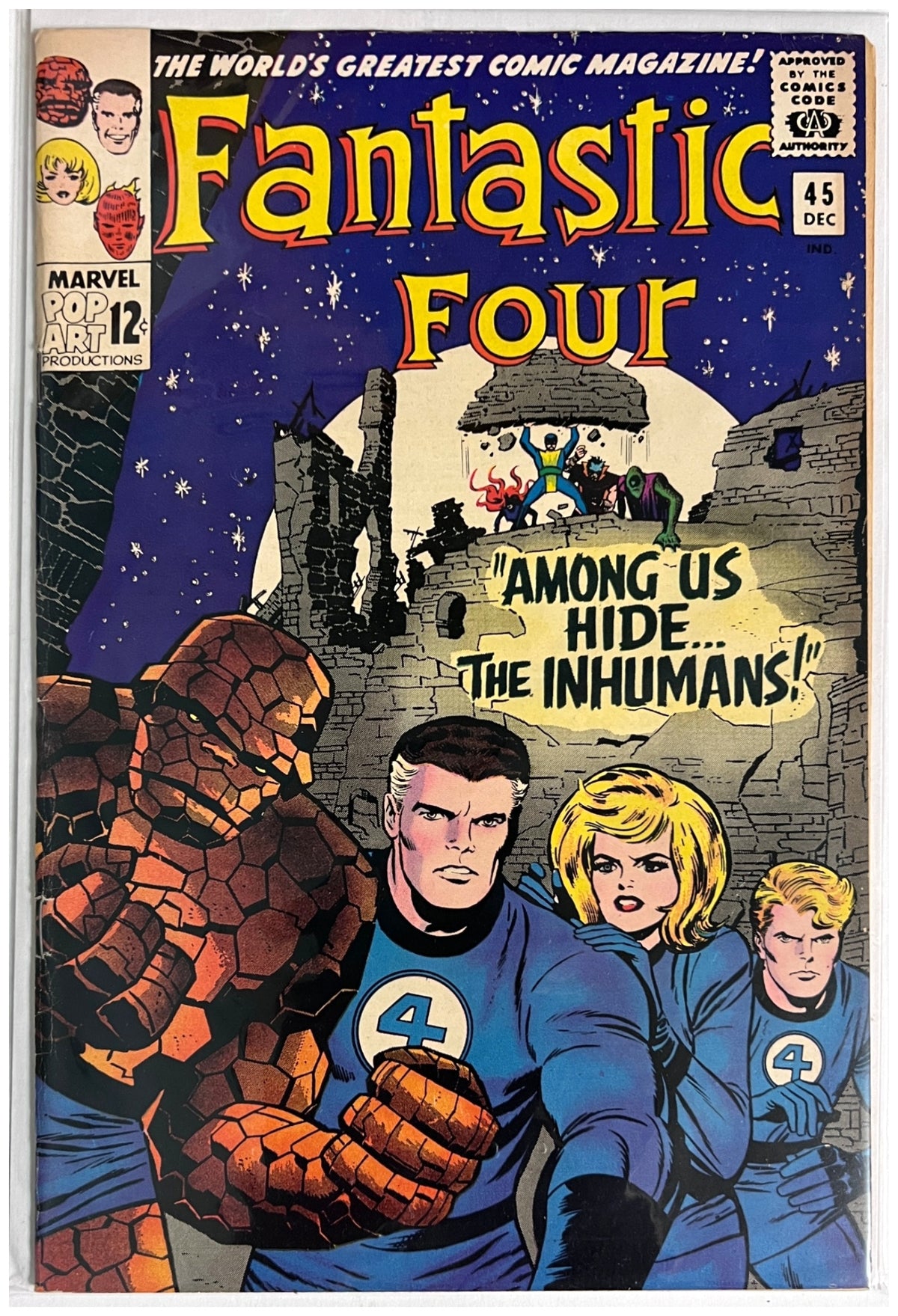 Fantastic Four #45 MARVEL COMICS Silver Age 1965 FN/VF