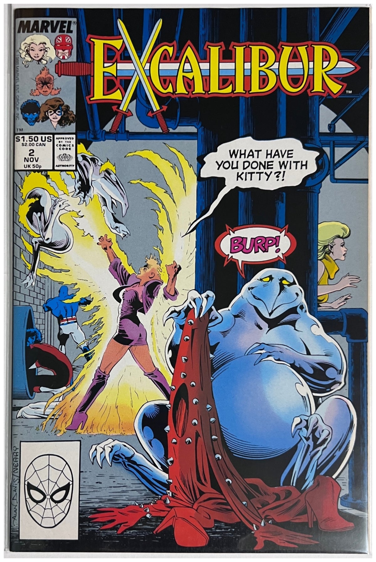Excalibur #2 MARVEL COMICS Copper Age 1988 NM