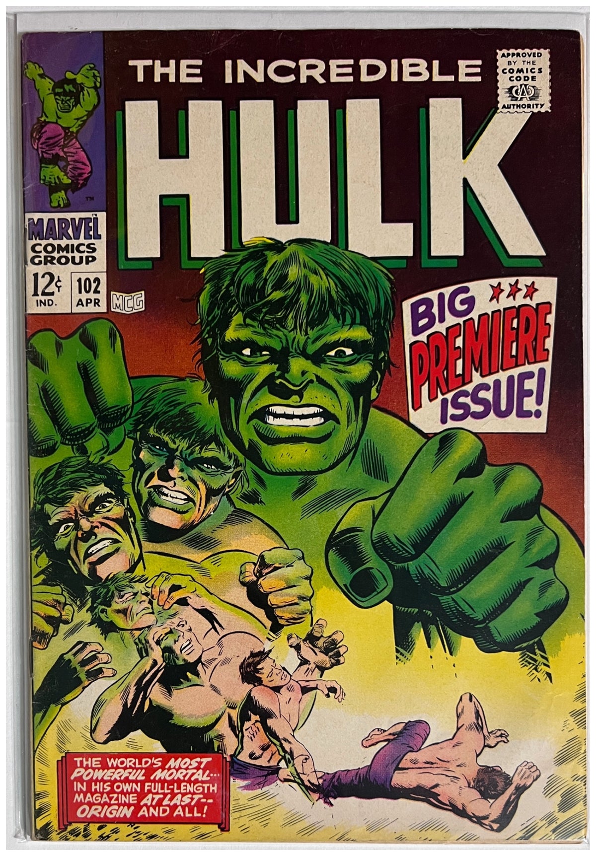 The Incredible Hulk #102 MARVEL Silver Age 1968 FN+