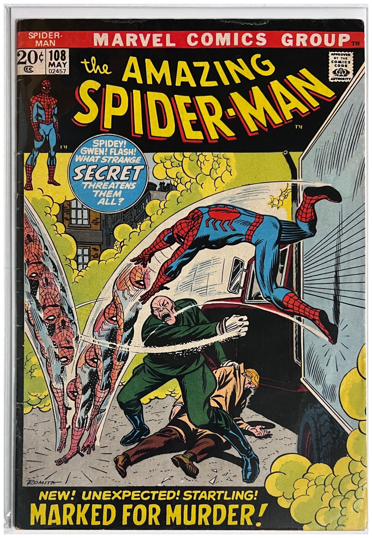 The Amazing Spider-Man #108 MARVEL COMICS Bronze Age 1972 VG