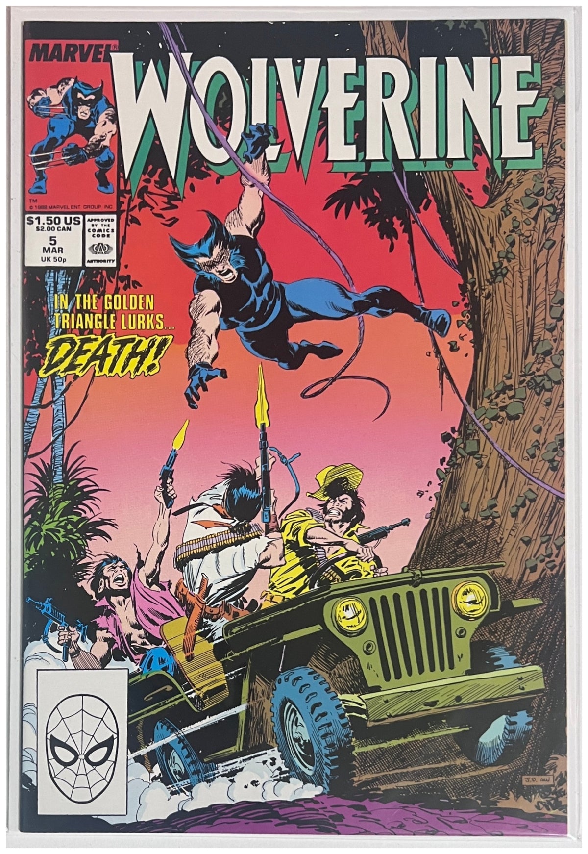 Wolverine #5 MARVEL COMICS Copper Age 1989 NM