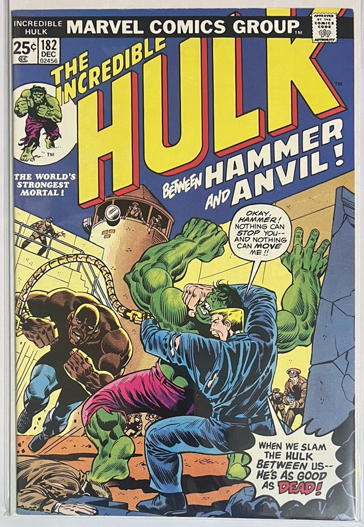 The Incredible Hulk #182 MARVEL COMICS GROUP Bronze Age 1974 VF+