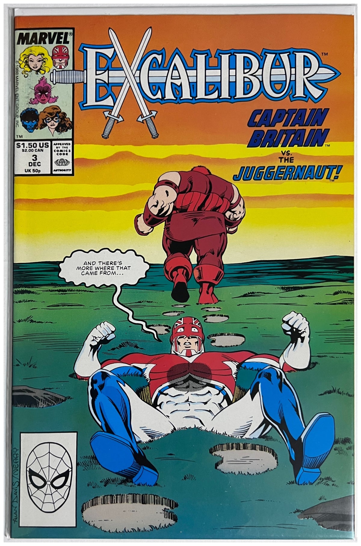 Excalibur #3 MARVEL COMICS Copper Age 1988 NM