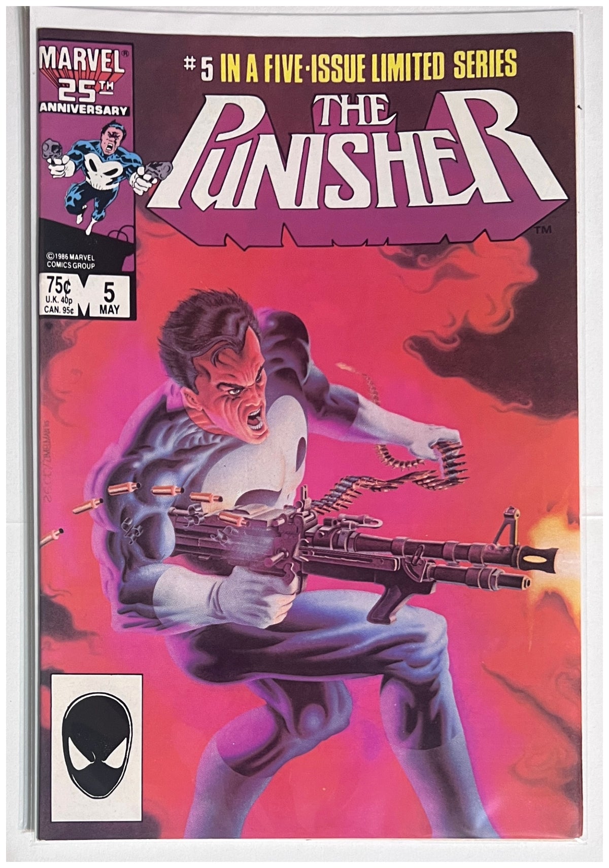The Punisher (1986) #5 MARVEL COMICS Copper Age 1986 NM-